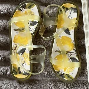 Dolce & Gabbana Yellow Artistic Sandals (GIRLS)